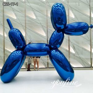Popular Stainless Steel Blue Balloon Dog Sculpture by Jeff Koons for Sale CSS-17-1
