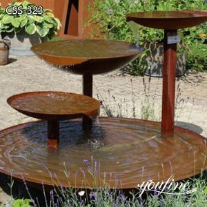 Rusty Garden Art Corten Steel Water Feature for Sale CSS-323