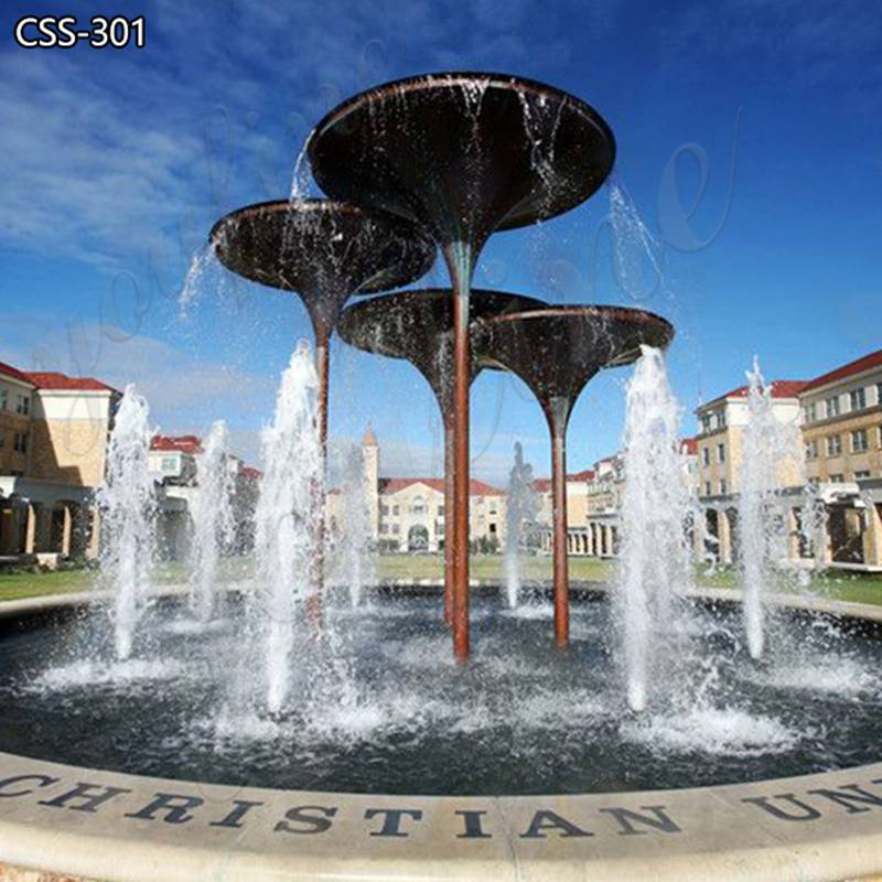 University Square Decoration Stainless Steel Fountain Sculpture for Sale CSS-301 - Application Place/Placement - 1