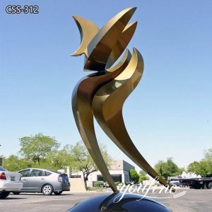Urban Large Abstract Dancer Metal Garden Sculpture for Sale CSS-312