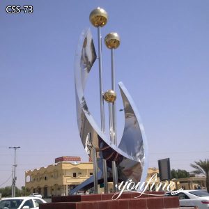 Urban Large Outdoor Modern Metal Sculpture for Arabia for Sale CSS-73