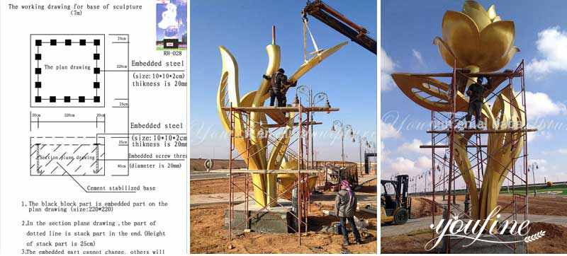Outdoor Large Metal Saudi Arabia Sculpture Project for Sale CSS-66 - Arab Large Metal Sculpture - 4