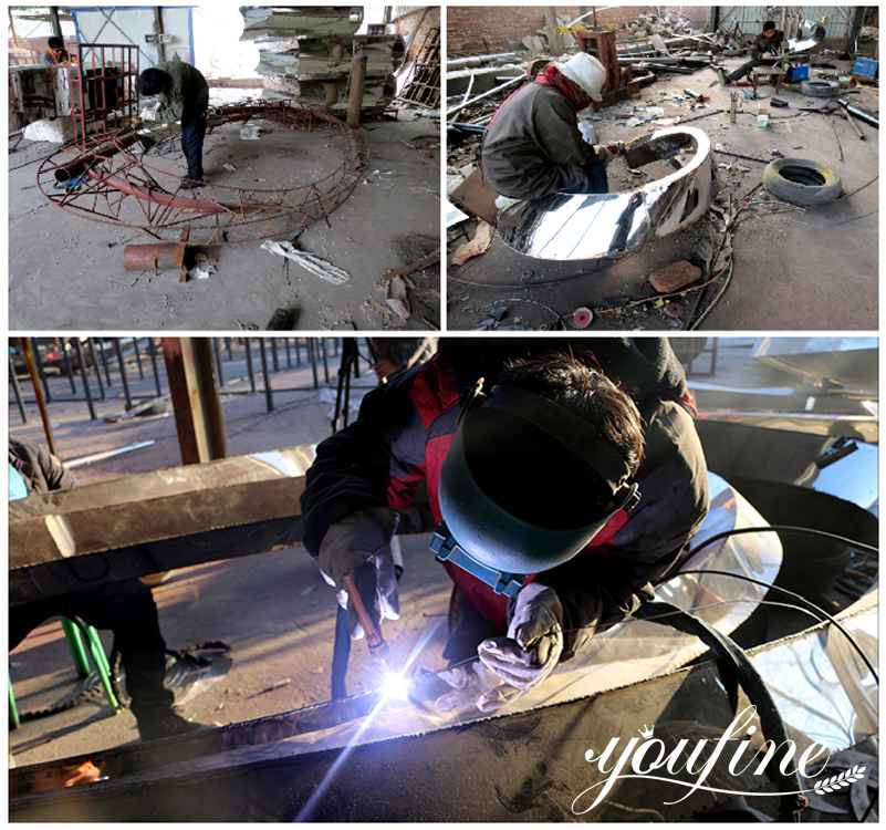 Urban Large Outdoor Modern Metal Sculpture for Arabia for Sale CSS-73 - Arab Large Metal Sculpture - 2 large metal sculptures for sale