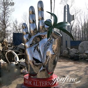 Outdoor Large Metal Hand Sculpture for Sale CSS-16