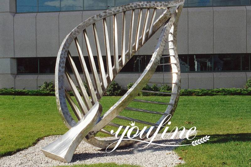 Abstract Metal Leaf Sculpture Stainless Steel Sculpture