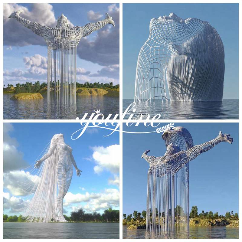 Giant Metal Figure Sculptures Square Decoration for Sale CSS-326 - Application Place/Placement - 1