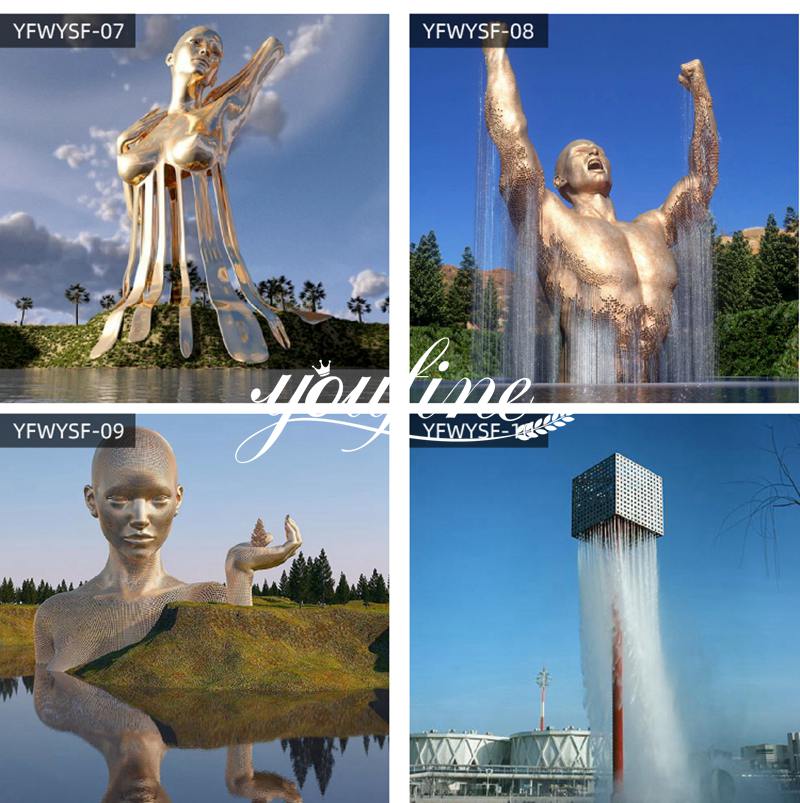 Stainless Steel Disappear Sculpture Outdoor Decoration for Sale CSS-325 - Application Place/Placement - 4
