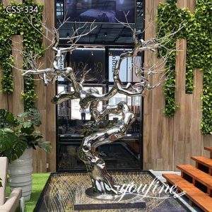 Modern Large Outdoor Metal Tree Sculpture Garden for Sale CSS-334