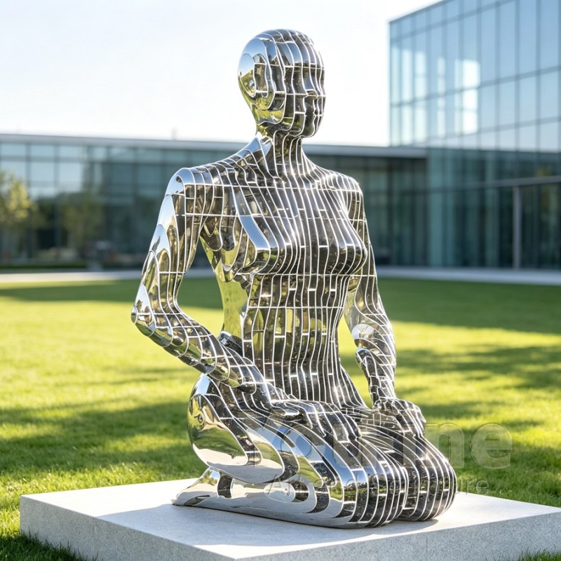 Stainless Steel Disappear Female Sculpture CSS-325