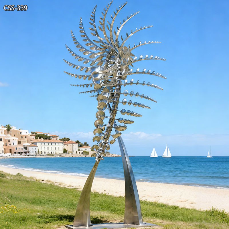 Large Stainless Steel Kinetic Wind Sculpture for Sale CSS-339