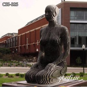 Stainless Steel Disappear Sculpture Outdoor Decoration for Sale CSS-325