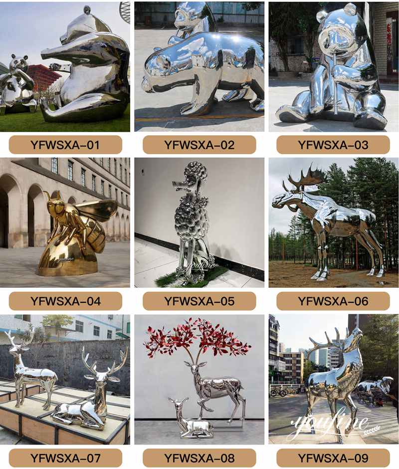 metal animal sculptures for sale