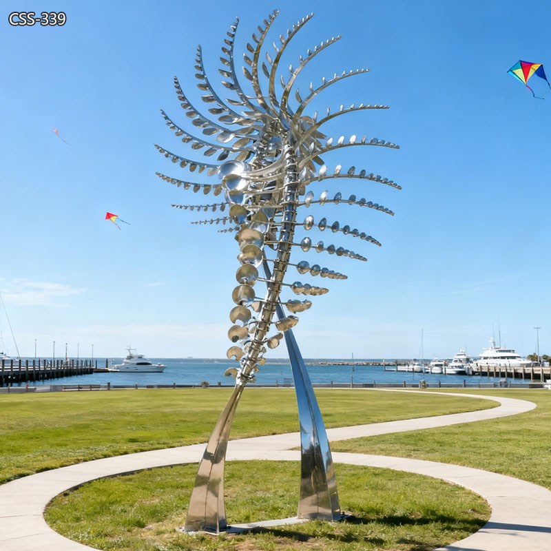 Large Stainless Steel Kinetic Wind Sculpture for Sale CSS-339 - Application Place/Placement - 5 park modern Stainless Steel Kinetic Wind Sculpture