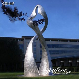 Outdoor Large Metal Sculpture Stainless Steel Factory CSS-347