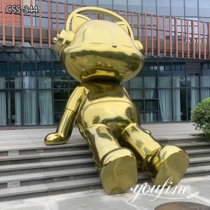 Large Metal Animal Cat Sculpture Outdoor Square Decor Sale CSS-344