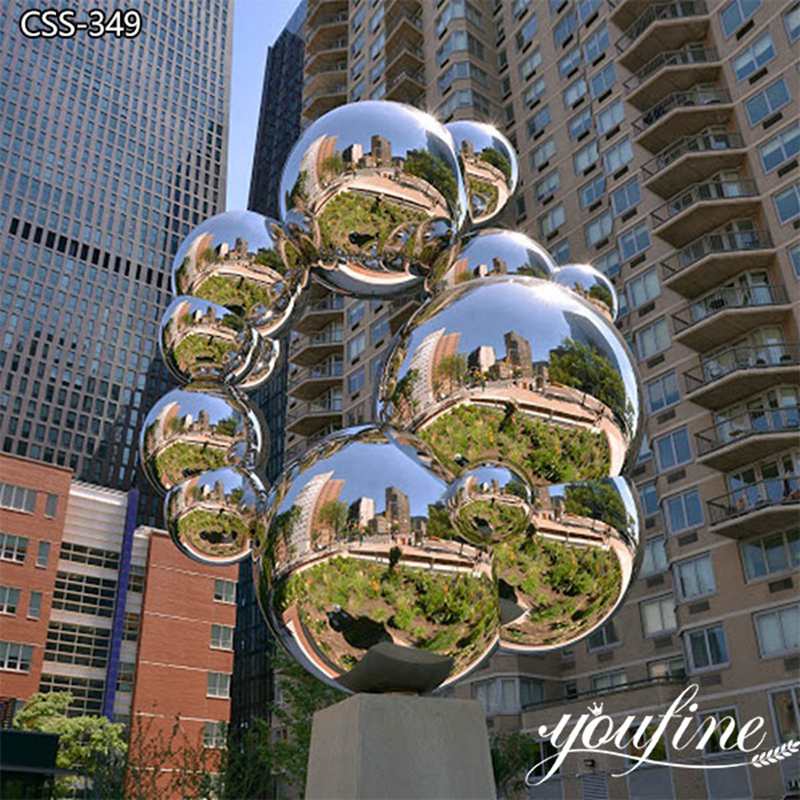 Large Outdoor Polished Stainless Steel Sculpture Factory