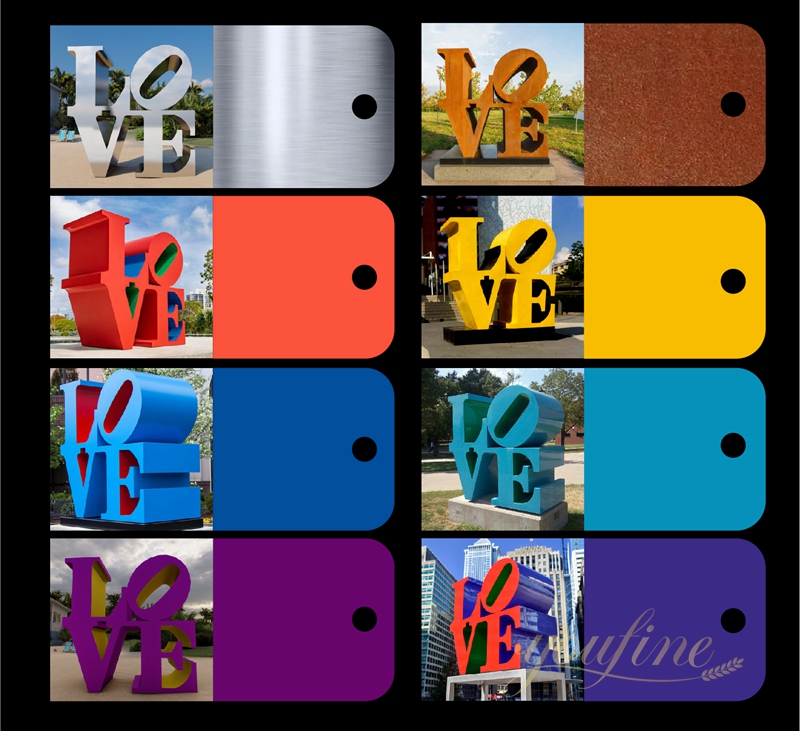 Letter stainless steel sculptures for sale from youfine