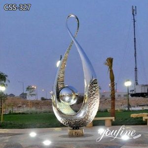 Polished Modern Metal Light Sculpture Outdoor for Sale CSS-327