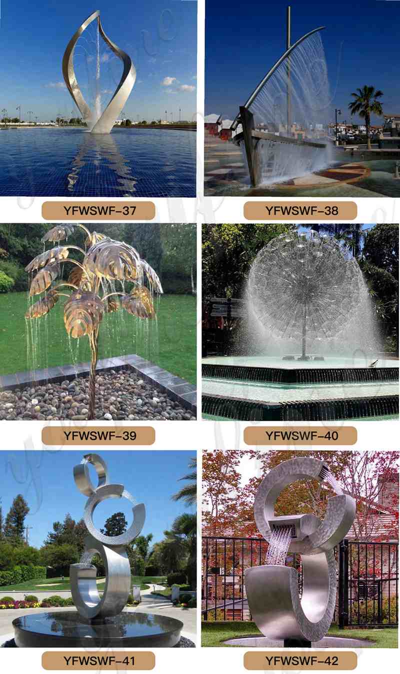 Beautiful Metal Dandelion Fountain Plaza Decoration for Sale CSS-291 - Application Place/Placement - 3