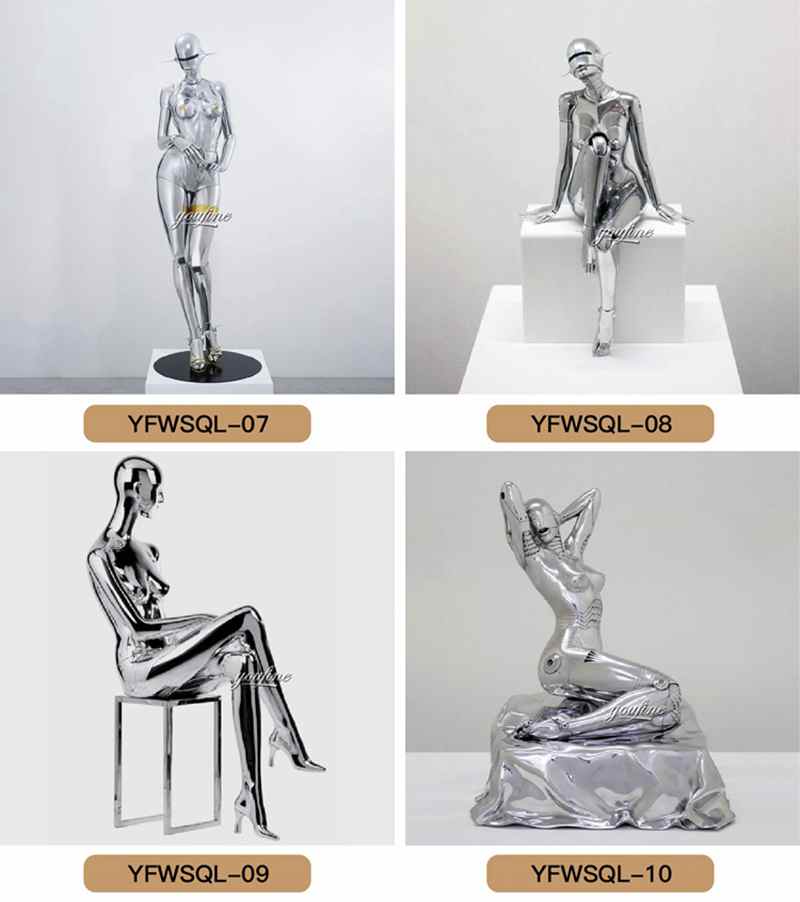 Stainless steel statue for sale