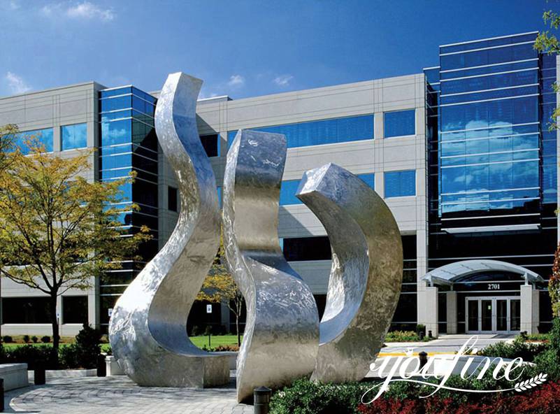 Modern Outdoor Stainless Steel Sculptures Plaza Decor for Sale CSS-353 - Application Place/Placement - 1