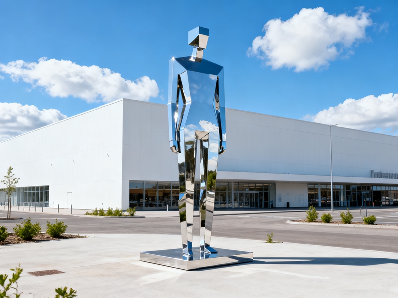Why Place Stainless Steel Sculptures in Outdoor Plazas? - Company News - 2 large stainless steel geometric sculpture