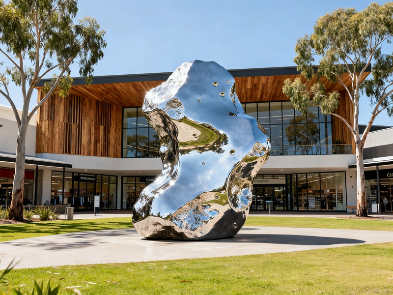 Why Place Stainless Steel Sculptures in Outdoor Plazas? - Company News - 5 large stainless steel rock sculpture