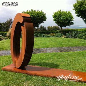 Modern Corten Steel Garden Sculptures for Sale CSS-322