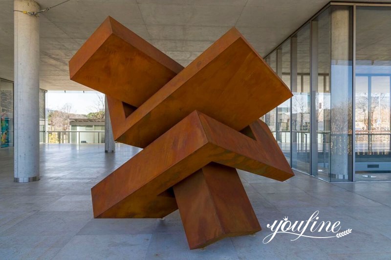 Large Abstract Corten Steel Sculpture Garden Decor for Sale CSS-367