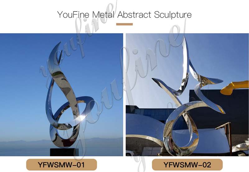 Large metal ring sculpture