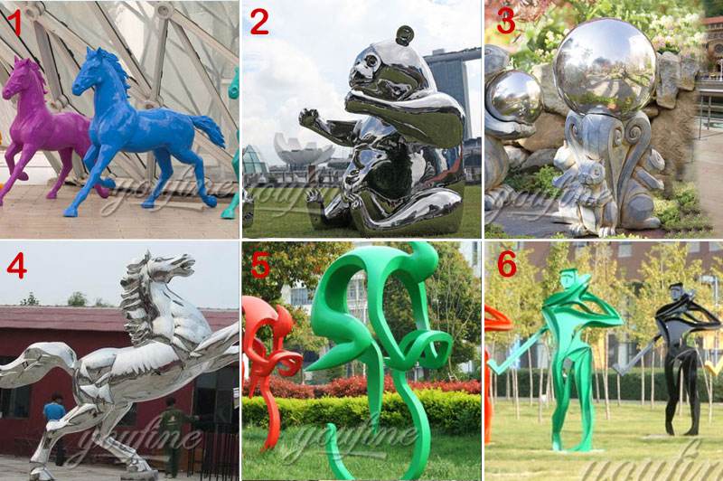 Outdoor Metal Abstract Horse Sculpture for Garden Decor for Sale CSS-181 - Garden Metal Sculpture - 8