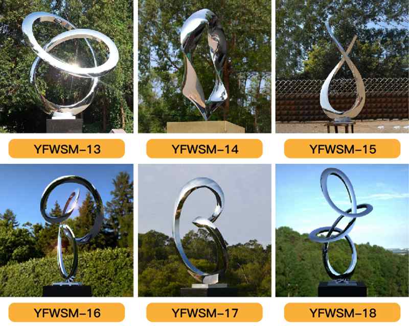Modern Large Metal Ring Garden Sculptures for Sale CSS-374 - Application Place/Placement - 3