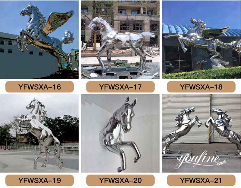 Metal animal sculptures