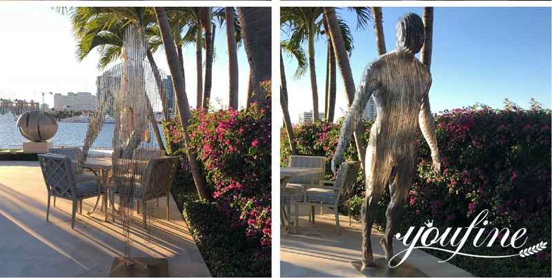 Modern Giant Metal Isabelle Disappearing Sculpture Street Decoration for Sale CSS-116 - Application Place/Placement - 8