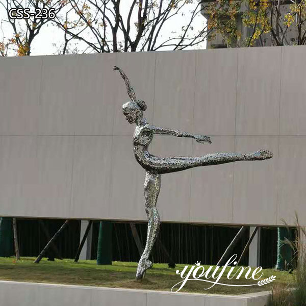Modern Metal Dancing Girl Statue for Garden for Sale CSS-236