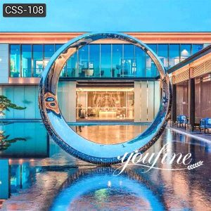 Modern Stainless Steel Ring Sculpture Swimming Pool Sale CSS-108