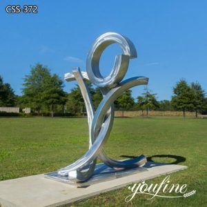 Outdoor Abstract Modern Stainless Steel Sculpture for Sale CSS-372