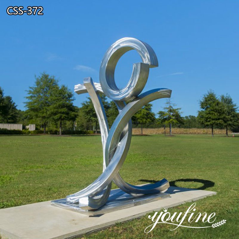 Outdoor Abstract Modern Stainless Steel Sculpture for Sale