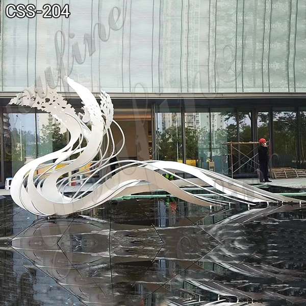 Outdoor Modern Abstract Metal Art Sculpture Stainless Steel for Sale CSS