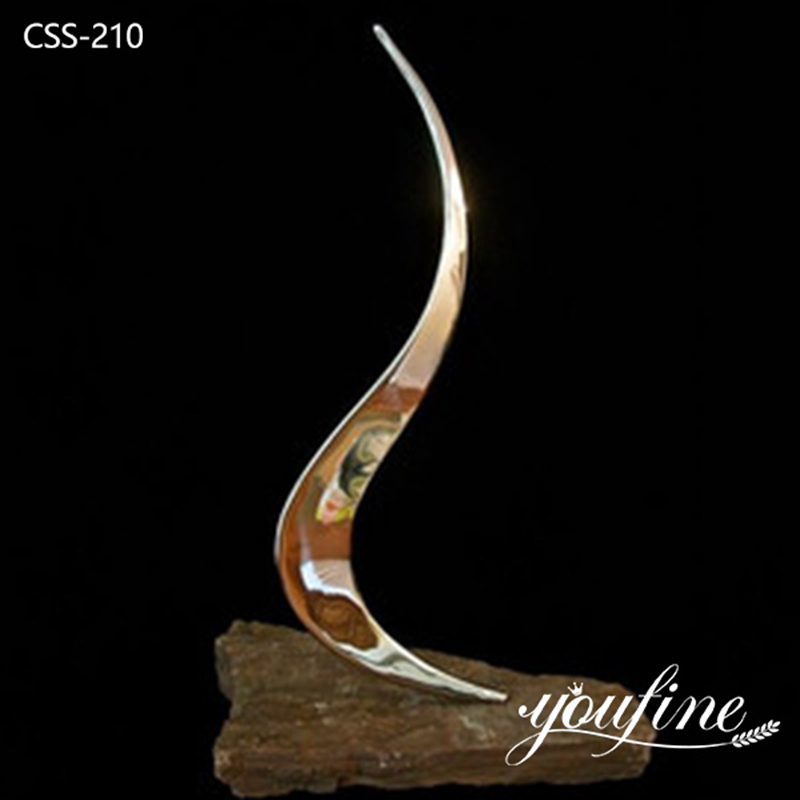 Outdoor Modern Large Stainless Steel Abstract Sculpture Decor for Sale CSS-210 