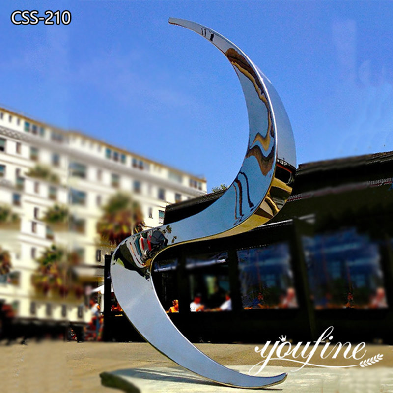 Outdoor Modern Large Stainless Steel Abstract Sculpture Decor for Sale CSS-210 - Garden Metal Sculpture - 3