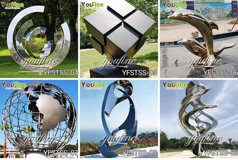 Modern Spherical Metal Garden Sculpture Outdoor Decor for Sale CSS-359 - Application Place/Placement - 6