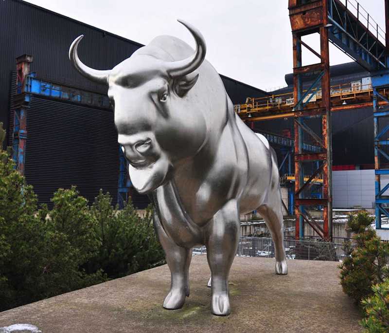 Large Stainless Steel Metal Avesta Bull Sculpture for Sale CSS-371 - Application Place/Placement - 2