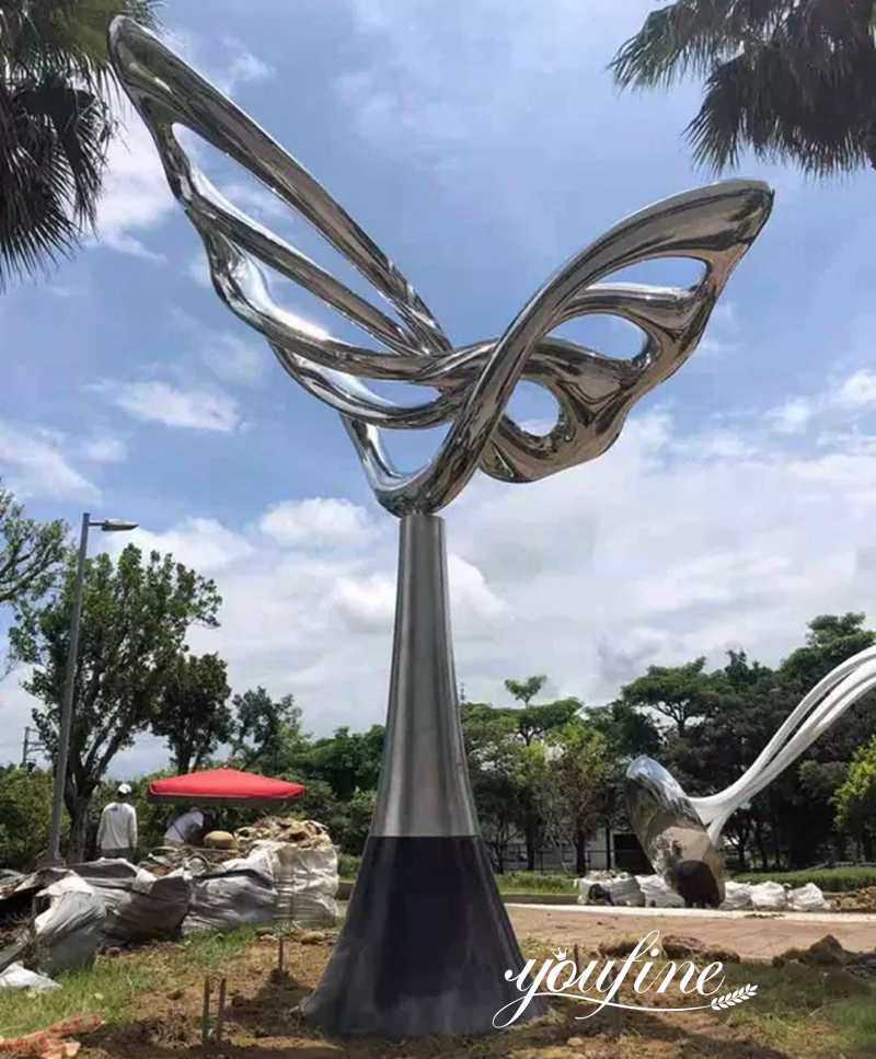 Outdoor Large Abstract Metal Garden Sculpture for Sale CSS-368 - Application Place/Placement - 2