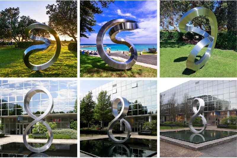Modern Large Metal Ring Garden Sculptures for Sale CSS-374 - Application Place/Placement - 4
