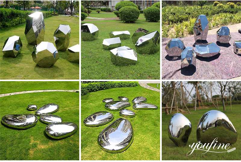 mirror stainless steel sculpture