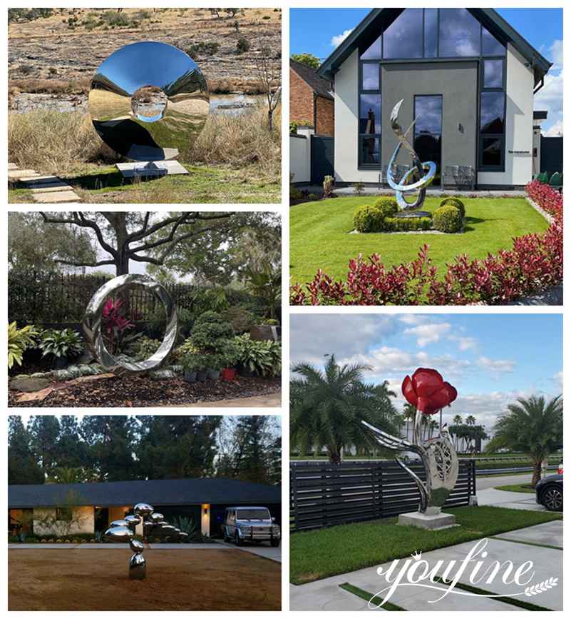 Modern Outdoor Metal Garden Sculptures for Sale CSS-370 - Application Place/Placement - 4