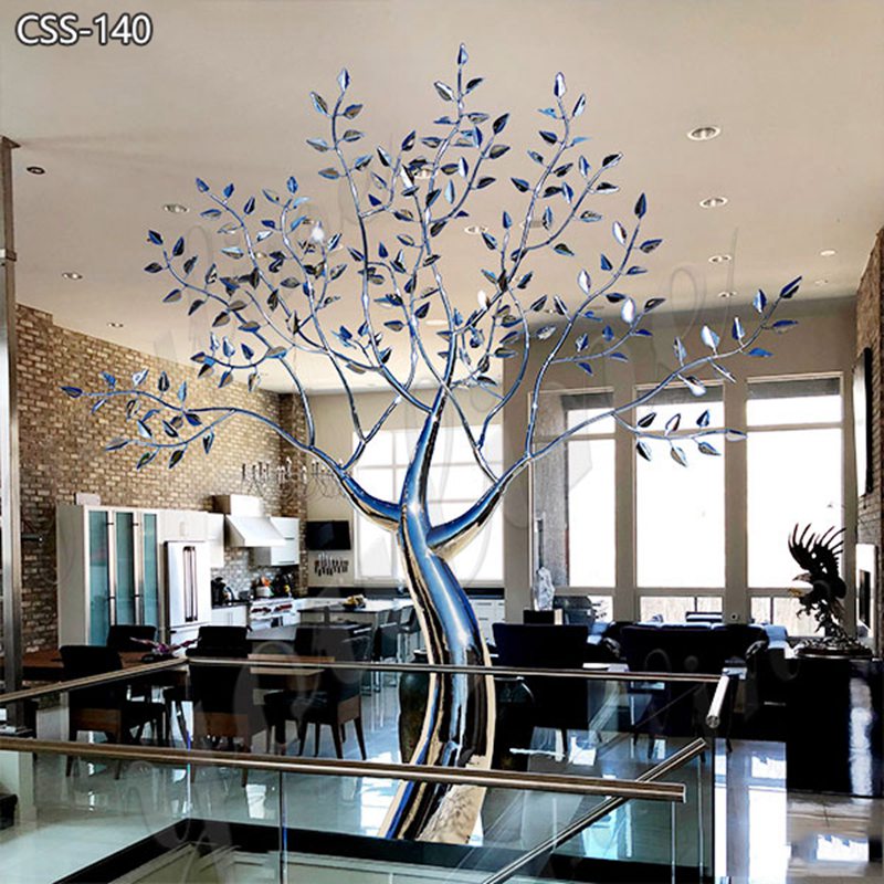 Abstract Large Metal Tree Sculpture Outdoor Garden Decor for Sale 