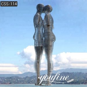 Hot Sale Stainless Steel Woman and Man kinetic Sculpture CSS-114