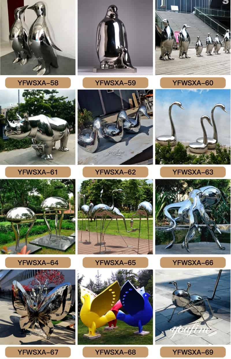 Metal animal sculpture